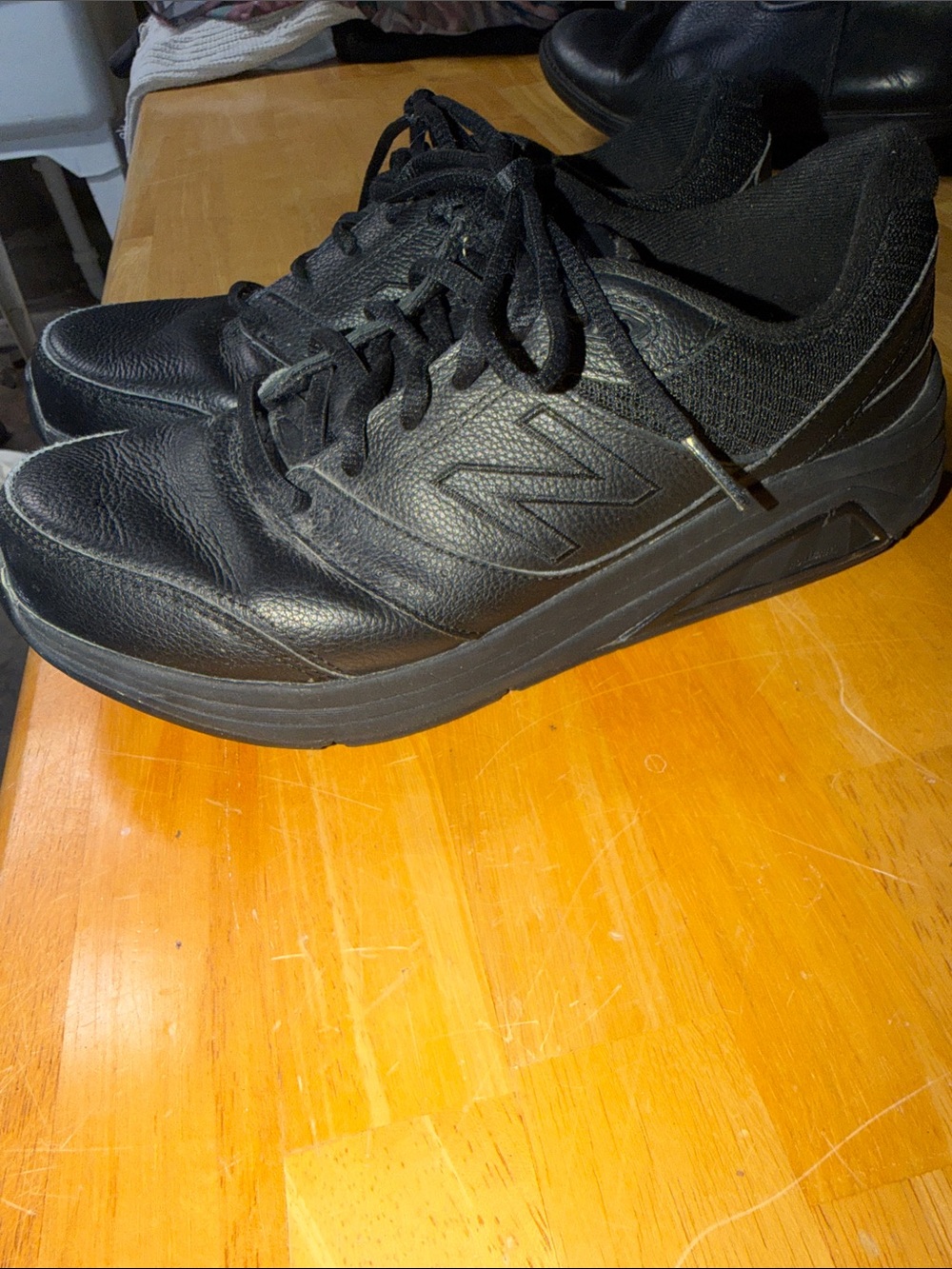 New Balance Women’s 928 All-Black Leather Sneakers